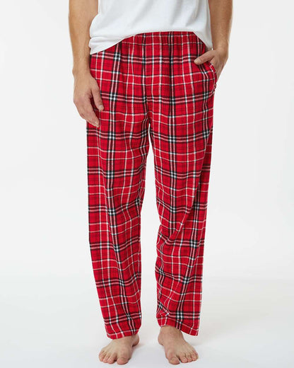 Boxercraft Harley Flannel Pants BM6624 #colormdl_Red/ White