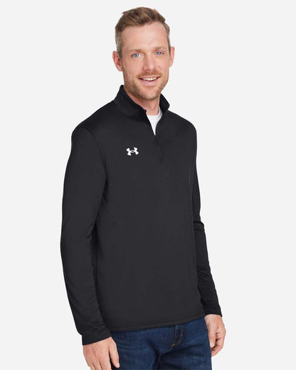 Under Armour Men's Team Tech™ Quarter-Zip Pullover 1376844 #colormdl_Black/ White