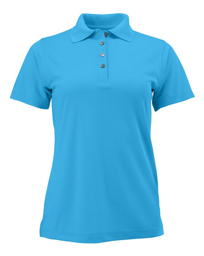 Paragon Women's Saratoga Performance Mini Mesh Polo 104 #color_Turquoise