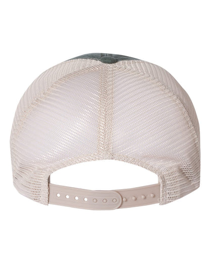 Valucap Pigment-Dyed Trucker Cap SP510 #color_Forest/ Stone