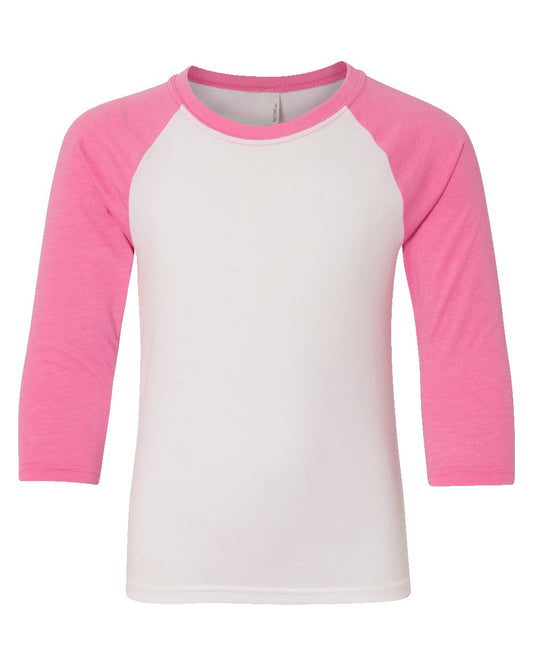 Next Level Youth CVC Three-Quarter Sleeve Raglan T-Shirt 3352