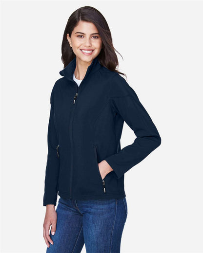 CORE365 Women's Cruise Two-Layer Fleece Bonded Soft Shell Jacket 78184 #colormdl_Classic Navy