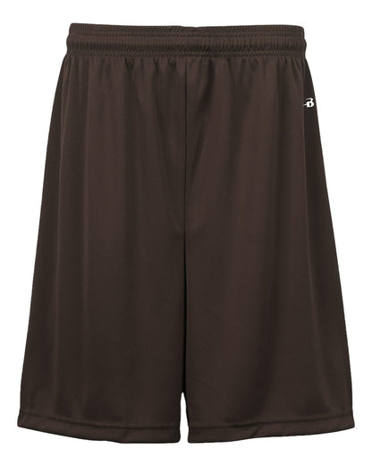 Badger Youth B-Dry 6" Shorts 2107 #color_Brown