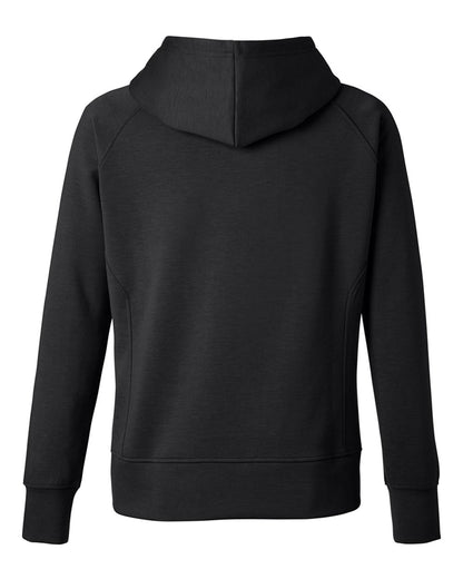J. America Women's Apex Fleece Hooded Sweatshirt 8753 #color_Black