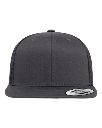 YP Classics Retro High Profile Trucker Cap 6609 #color_Charcoal