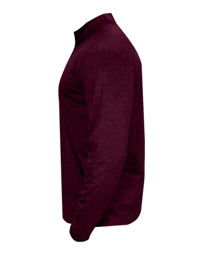 Badger Tonal Blend Quarter-Zip Pullover 4172 #color_Maroon Tonal Blend