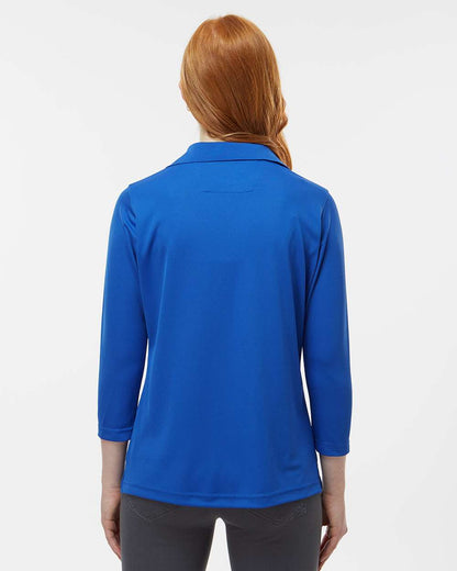 Paragon Women's Lady Palm Three-Quarter Sleeve Polo 120 #colormdl_Royal