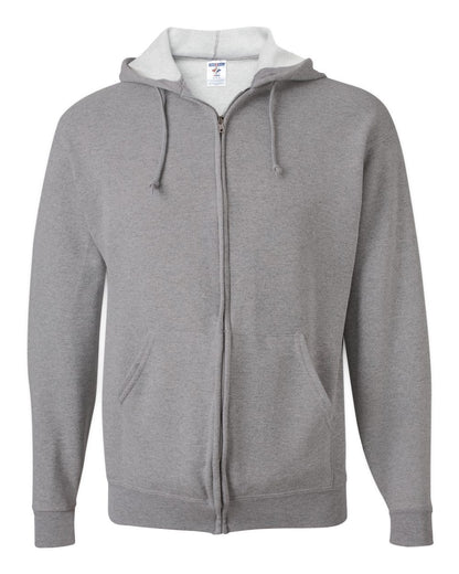 JERZEES Unisex NuBlend® Full-Zip Hooded Sweatshirt 993MR #color_Oxford