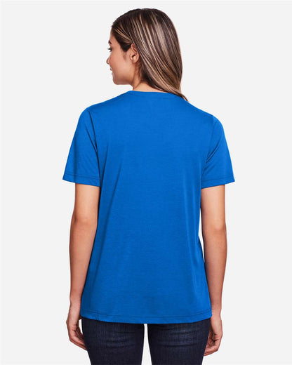 CORE365 Women's Fusion ChromaSoft™ Performance T-Shirt CE111W #colormdl_True Royal