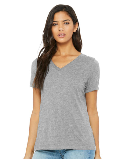 BELLA + CANVAS Women's Relaxed Heather CVC V-Neck Tee 6405CVC BELLA + CANVAS Women&#39;s Relaxed Heather CVC V-Neck Tee 6405CVC