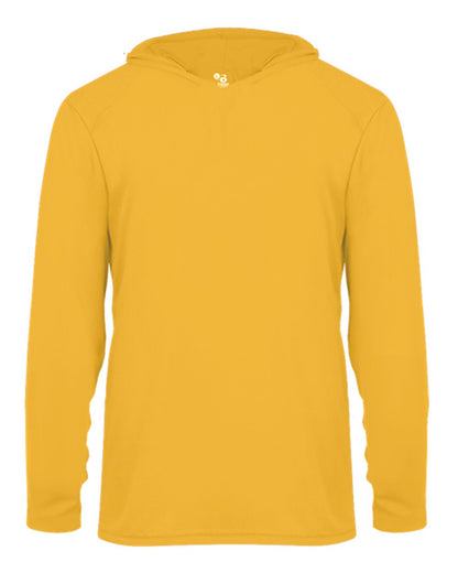 Badger Youth B-Core Long Sleeve Hooded T-Shirt 2105 #color_Gold