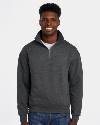 JERZEES Unisex Super Sweats NuBlend® Quarter-Zip Cadet Collar Sweatshirt 4528MR JERZEES Unisex Super Sweats NuBlend® Quarter-Zip Cadet Collar Sweatshirt 4528MR