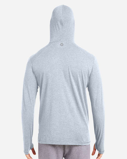 TASC Performance Inc Men's Carrollton Lightweight Hooded Long Sleeve T-Shirt TM405H #colormdl_Cloud Heather
