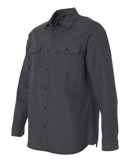 Burnside Men's Solid Flannel Shirt 8200 #color_Charcoal