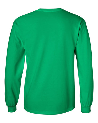 Gildan Unisex Ultra Cotton® Long Sleeve T-Shirt 2400 #color_Irish Green