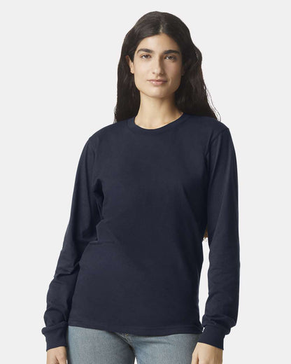 American Apparel Unisex Fine Jersey Long Sleeve Tee 2007 #colormdl_Navy