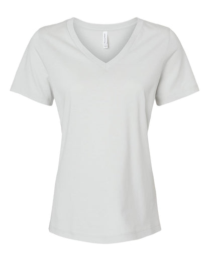 BELLA + CANVAS Women’s Relaxed Jersey V-Neck Tee 6405 #color_Silver