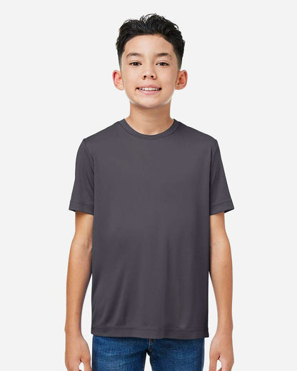 CORE365 Youth Capital Performance T-Shirt CE10Y #colormdl_Carbon