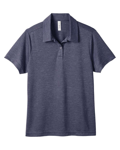 Team 365 Women's Zone Sonic Heather Performance Polo TT51HW #color_Sport Dark Navy Heather