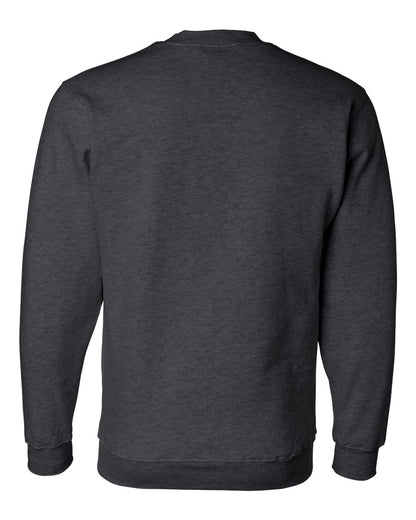 Bayside USA-Made Crewneck Sweatshirt 1102 #color_Charcoal Heather