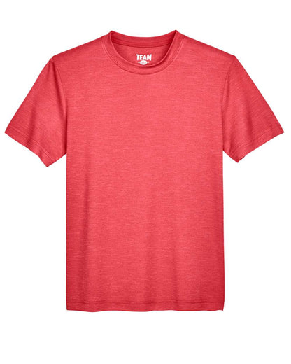 Team 365 Youth Sonic Heather Performance T-Shirt TT11HY #color_Sport Red Heather