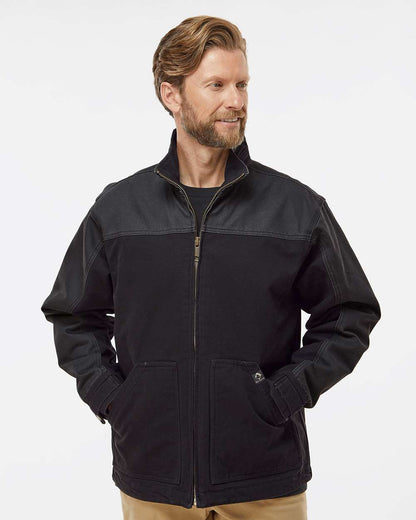 DRI DUCK Horizon Two-Tone Boulder Cloth™ Canvas Jacket Tall Size 5089T #colormdl_Black/ Charcoal