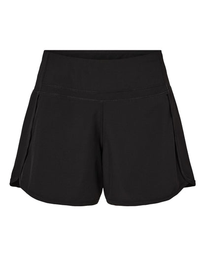 Boxercraft Women's Stretch Woven Lined Shorts BW6103 #color_Black