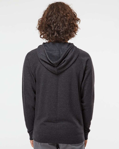 Independent Trading Co. Unisex Icon Lightweight Loopback Terry Hooded Sweatshirt SS1000 #colormdl_Charcoal Heather