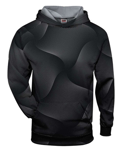 Badger Youth Warp Hooded Long Sleeve T-Shirt 2413 #color_Black