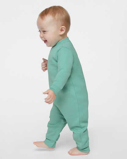 Rabbit Skins Infant Fleece One-Piece 4447 #colormdl_Saltwater