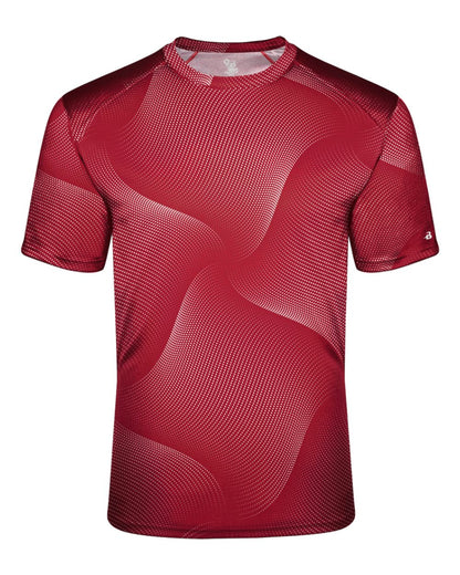 Badger Youth Warp T-Shirt 2213 #color_Red