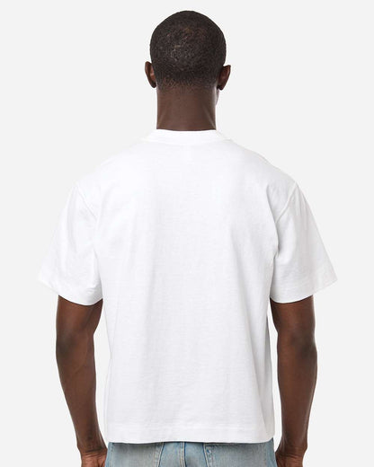 American Apparel Unisex Heavyweight Cotton Mid-Length Tee 13ML0 #colormdl_White
