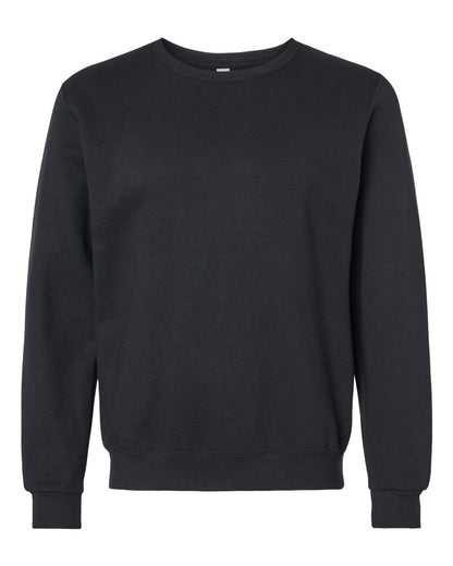 JERZEES Unisex Eco™ Premium Blend Ring-Spun Crewneck Sweatshirt 701MR #color_Black Ink