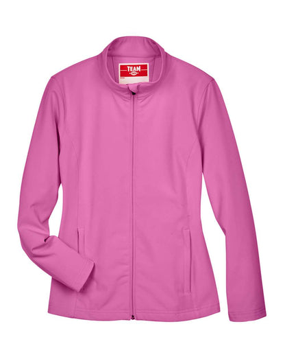 Team 365 Women's Leader Soft Shell Jacket TT80W #color_Sport Charity Pink