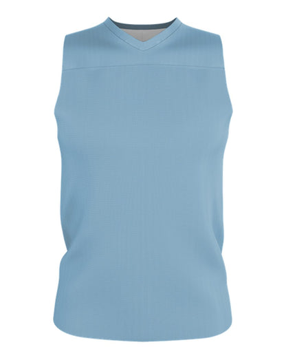 Alleson Athletic Youth Blank Reversible Game Jersey A105BY #color_Columbia Blue/ White