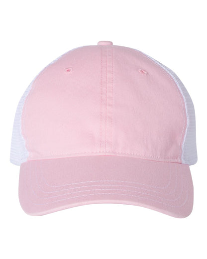 Richardson Garment-Washed Trucker Cap 111 #color_Pink/ White