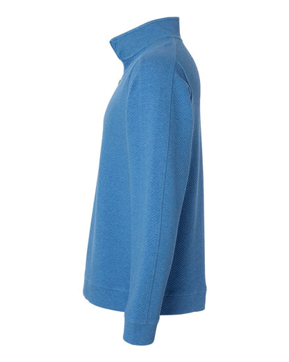 North End Men's Spirit Textured Quarter-Zip Pullover NE725 #color_Light Nautical Blue Heather
