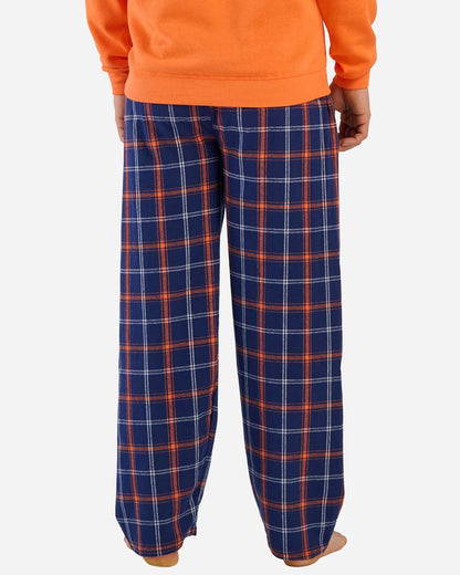 Boxercraft Men's Harley Flannel Pants BM6624 #color_Varsity Navy Orange Plaid