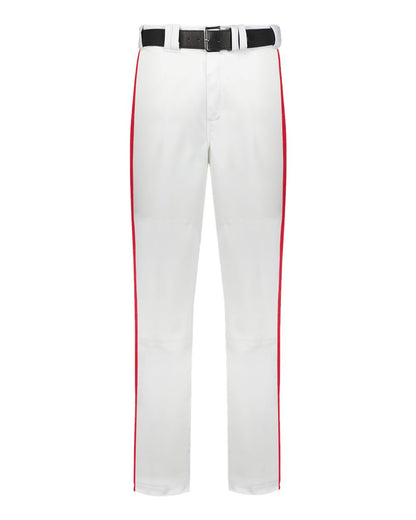 Russell Athletic Youth Piped Change-Up Baseball Pants R14DBB #color_White/ True Red