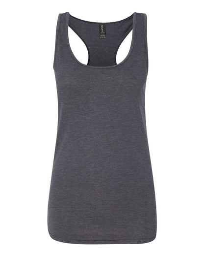 Anvil Women’s Triblend Racerback Tank Top 6751L #color_Heather Dark Grey
