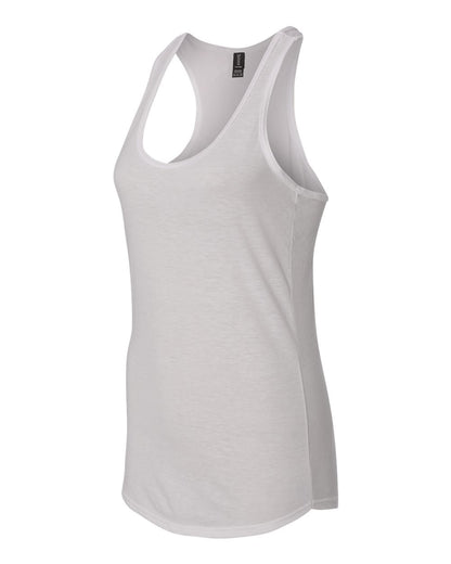 Anvil Women’s Triblend Racerback Tank Top 6751L #color_White