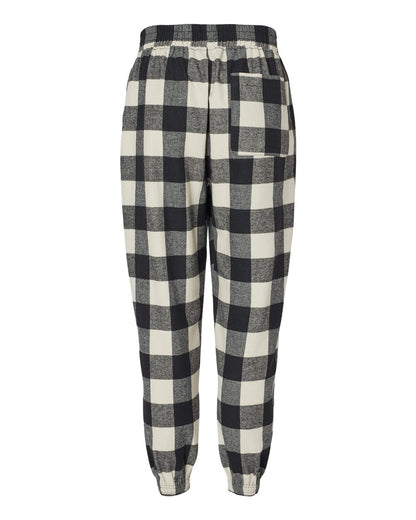 Burnside Flannel Jogger 8810 #color_Ecru/ Black