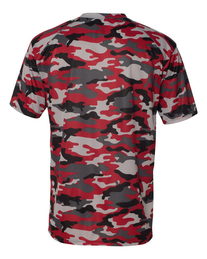 Badger Camo T-Shirt 4181 #color_Red