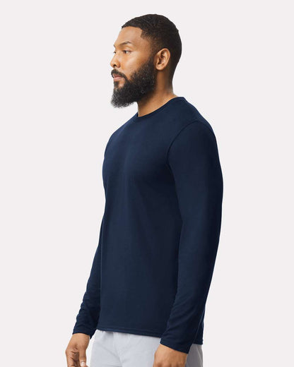 Gildan Unisex Performance® Long Sleeve T-Shirt 42400 #colormdl_Navy