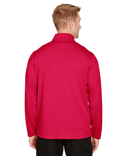 Harriton Men's Advantage Snag Protection Plus Quarter-Zip Pullover M748 #colormdl_Red