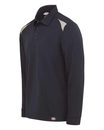 Dickies Team Performance Long Sleeve Shirt LL66 #color_Dark Navy/ Smoke