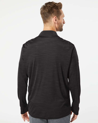 Adidas Men's Lightweight Mélange Quarter-Zip Pullover A475 #colormdl_Black Melange