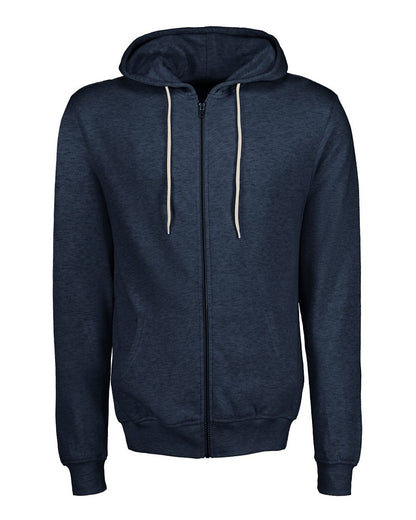 MV Sport Unisex Retro Heather Full-Zip Hooded Sweatshirt 2349 #color_Navy Heather