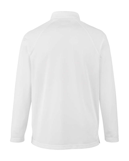Harriton Men's Charge Snag and Soil Protect Long Sleeve Polo M208L #color_White