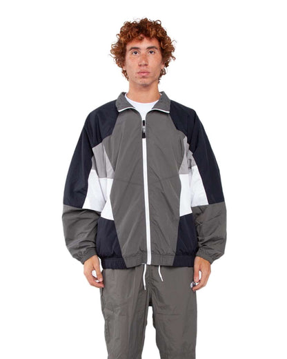 Shaka Wear Men's Nylon Tracksuit Jacket SHNTJ #colormdl_Grey